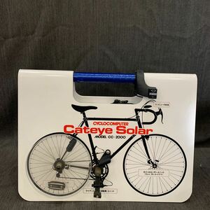 サイクルコンピューター販促品　説明デモ品 Cateye Solar CC-2000 ディスプレイ　インテリア 約幅40×高さ30×奥行き20㎝ ゆ