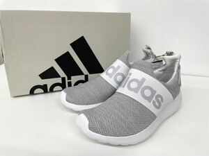  Adidas adidas lady's slip-on shoes sneakers 24.5cm gray Logo 