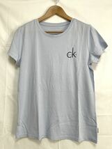 新品■CK カルバンクライン レディース 半袖シャツ L ブルー ロゴ Tシャツ_画像3