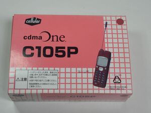 廃盤　レトロ　携帯電話　モック　CDMA ONE C105P ワインレッド　ガラケー 当時
