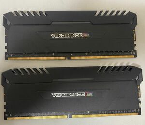 【動作確認済USED】Corsair VENGEANCE RGB DDR4-2666MHz 16GB(8GB×2)