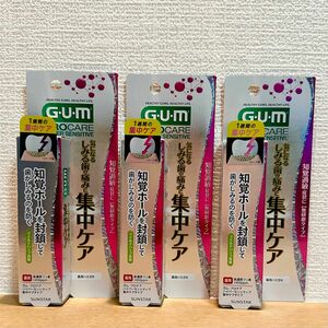 GUM/ガム プロケア ハイパーセンシティブペースト 集中ケアタイプ（マイルドハーブ香味）各15g×3 薬用ハミガキ　知覚過敏