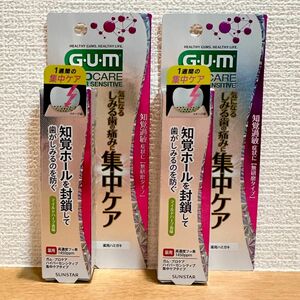 GUM/ガム プロケア ハイパーセンシティブペースト 集中ケアタイプ（マイルドハーブ香味）各15g×２ 薬用ハミガキ　知覚過敏