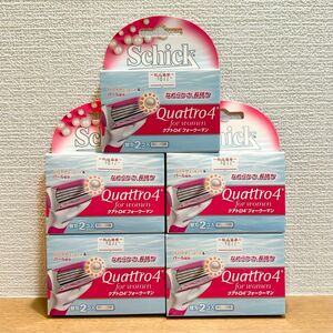 Schick/ シック　クアトロ４　フォーウーマン（替刃２コ入）×５　レディースシェーバー替刃　女性用カミソリ