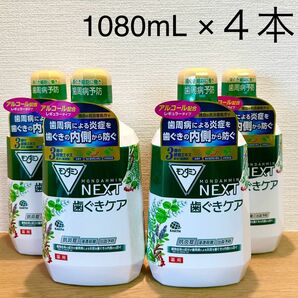 モンダミン NEXT 歯ぐきケア（歯周病予防、抗炎症、浸透殺菌、出血予防）1080mL×４本　マウスウォッシュ　デンタルリンス