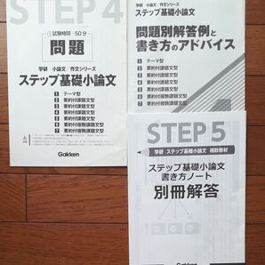 ステップ基礎小論文 問題別解答例と書き方のアドバイス 別冊解答付き