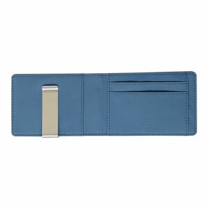 【新品】マネークリップ 財布 ブルー 二つ折り メンズ