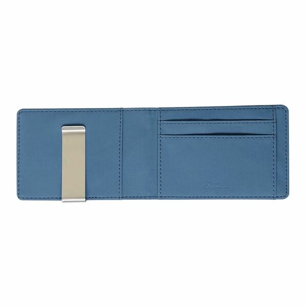 【新品】マネークリップ 財布 ブルー 二つ折り メンズ