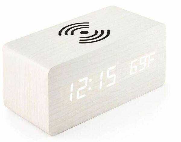 【新品】置き時計 ホワイト インテリアアイテム トレンド デザイン