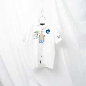 【新品未使用】VAN JAC 刺繍 アロハシャツ スーベニアシャツ サイズL