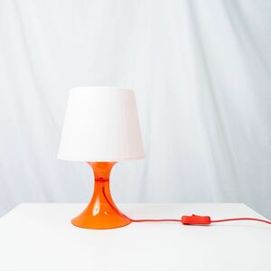IKEA イケア ラムパン LAMPAN テーブルランプ オレンジ
