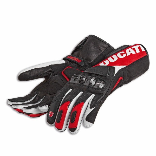 送料無料 ドゥカティ 純正 DUCATI Performance C3 レザーグローブ RED/WHITE/BLACK サイズS 981077073