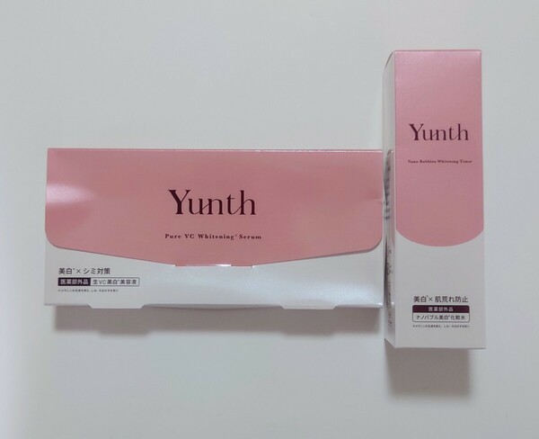 【ゆうパケットプラス匿名配送送料無料】Yunth ユンス 生ビタミンC 美白美容液 1ml×28包 ナノバブル美白化粧水 110ml 新品未使用