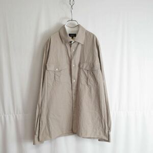 90s MADE IN FRANCE A.P.C. コットン シャツ トップス フランス製 アーペーセー ヴィンテージ ユーロ 古着 長袖シャツ Mサイズ メンズ