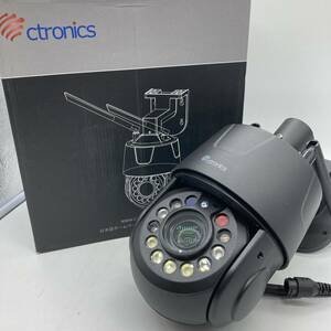 【未検品】Ctronics 防犯カメラ 屋外 30倍光学ズーム 5MP 5GHzWiFi 自動追尾 CTIPC-550C-B　/Y21213-Q1