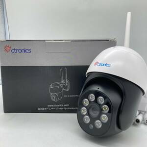 [ not yet inspection goods ]Ctronics security camera outdoors 5MP 5GWi-Fi automatic pursuit 128GBSD card correspondence LAN cable attaching /Y21257-F1