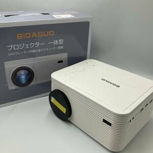 【miniB-CASカード付き】BIGASUO B-302TX プロジェクター DVDプレーヤー地デジTVチューナー搭載 一体型 ホームシアター/Y21269-S1