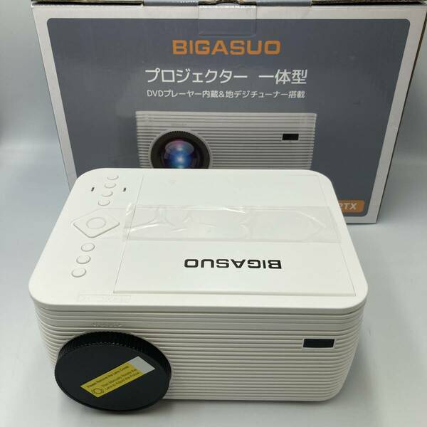 【miniB-CASカード付き】BIGASUO B-302TX プロジェクター DVDプレーヤー地デジTVチューナー搭載 一体型 ホームシアター/Y21315-S1