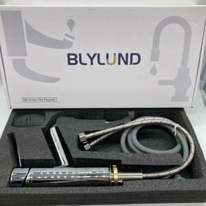 【未検品】BLYLUND キッチン水栓 キッチン蛇口 混合水栓 伸縮360度回転 引き出し混合水栓 日本語取扱説明書付き /Y21769-S2