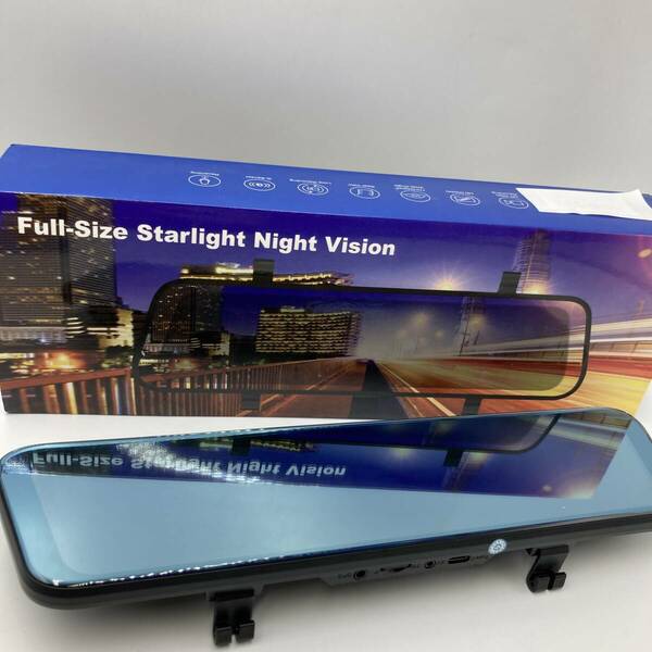 【未検品/不足品あり】 Full-size Starlight Night Vision ミラー型ドライブレコーダー ドラレコ /Y22166-T1