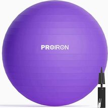 【2個セット】PROIRON ダンベル 2kg ＋ PROIRON バランスボール パープル 耐荷重300kg ハンドポンプ付 /Y21594-M1_画像8