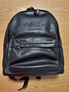 コーチ COACH メンズ レザー リュック バックパック ブラック（黒）