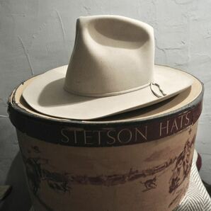 50s VINTAGE 7X STETSON 7 1/8 57cm open road ヴィンテージ ビーバー ステットソン オープンロード ウェスタン シルバーベリー ハット