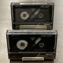 1965BT デノン MD 50 60分 メタル 2本 カセットテープ/Two DENON MD 50 60 Type IV Metal Position Audio Cassette_画像5