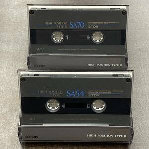 1978BT TDK SA 54 70分 ハイポジ 2本 カセットテープ/Two TDK SA 54 70 Type II High Position Audio Cassette