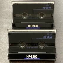 1988BT ソニー HF-ES 90分 ノーマル 2本 カセットテープ/Two SONY HF-ES 90 Type I Normal Position Audio Cassette_画像1