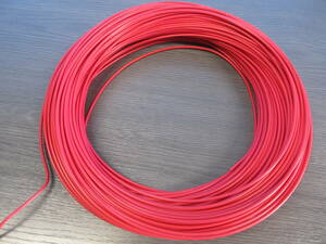 ビニル絶縁電線　IV 2sq　赤色　古河製　約110ｍ　（新品残り品）