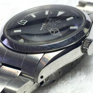 ELGIN FK-979 C 200m 自動巻き 黒 ブラック メタル ベンツ針 稼動 中古 メンズ アナログ 腕時計 オートマチック 自動巻 オマージュの画像8