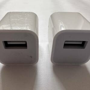 【2個セット】Apple純正品 Apple iPhone純正USB Type-A 充電器ACアダプター5V-1Aの画像3