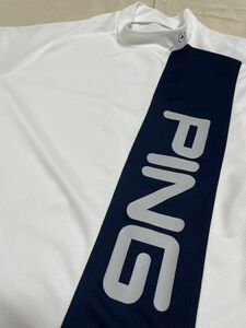 PING ゴルフ 半袖　ドライストレッチ　モックネックシャツ　M 極美品 ピンアパレル