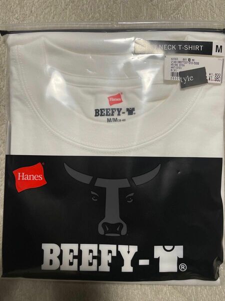 未開封　Hanes BEEFY-T Mサイズ Tシャツ白×1 ロンT白×1 ロンT黒×1