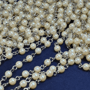 ** 5mm pin bending . pearl chain ** 1m.5ps.@ total 5m minute.. Kiss ka pearl & nickel pin 