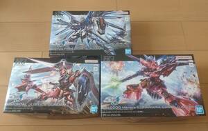 未開封品　HGBD1/144　ライジングフリーダム+イモータルジャスティスガンダム+ゲルググメナースのセット　サイズ100