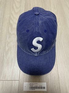 Supreme Pigment Canvas S Logo 6-Panel Navy