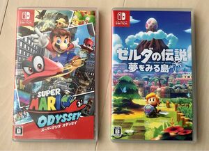【Nintendo switch】 ゼルダの伝説 夢をみる島、スーパーマリオ オデッセイ 2本セット