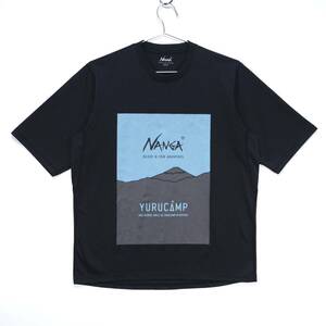 【送料無料】ゆるキャン△×NANGA(ナンガ)/ビッグシルエットTシャツ/ブラック/Mサイズ