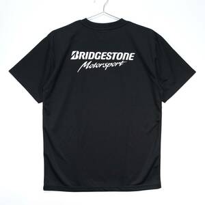 【送料無料】BRIDGESTONE MOTORSPORT/ブリヂストンモータースポーツ/ドライTシャツ/ブラック/Lサイズ