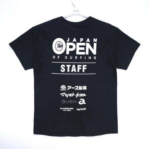 【送料無料】THE 2nd JAPAN OPEN OF SURFING/第2回 ジャパンオープンオブサーフィン/スタッフTシャツ/ブラック/Lサイズ
