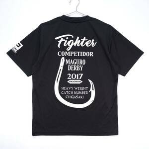 【送料無料】マグロダービー 2017/ドライTシャツ/reversal/リバーサル/沖右衛門丸/フィッシング/釣り/ブラック/XLサイズ