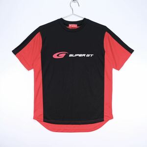 【送料無料】SUPER GT/スーパーGT/ドライTシャツ/ブラック×レッド/Lサイズ