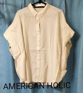AMERICAN HOLIC アメリカンホリックショルダータックボックスシャツ