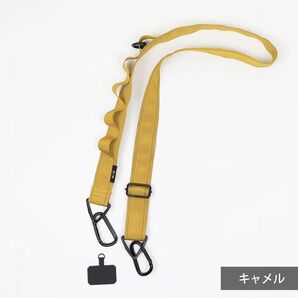HOTEL CAMPS アウトドア ユーティリティストラップ カーキ キャメル