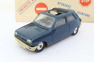 minialuxe RENAULT 5 TL ルノー サンク 紺 難有 箱付 1/43 フランス製 サコ