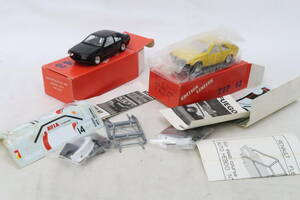 TOP43(solido)キット RENAULT FUEGO PRODUCTION ルノー フエゴ 2台 難有 箱付 1/43 フランス製 イロレ