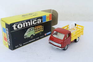  Tomica TOYOTA HIACE Toyota Hiace ранчо грузовик корова san имеется с ящиком сделано в Японии TOMICAyore