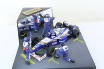 ASGARD WILLIAMS RENAULT D.HILL F1 ウィリアムズルノー ピットストップミニジオラマ 1/43 難有 フランス製 イロコ_画像1